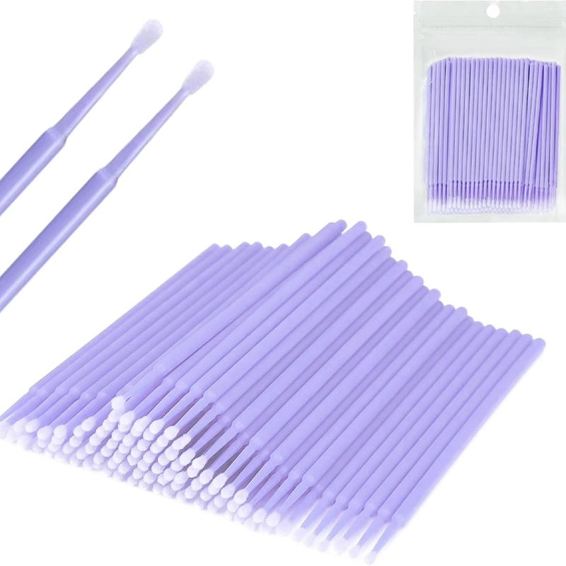Beauty Makeup Remover - 100개입 부드러운 일회용 마이크로 면봉 속눈썹