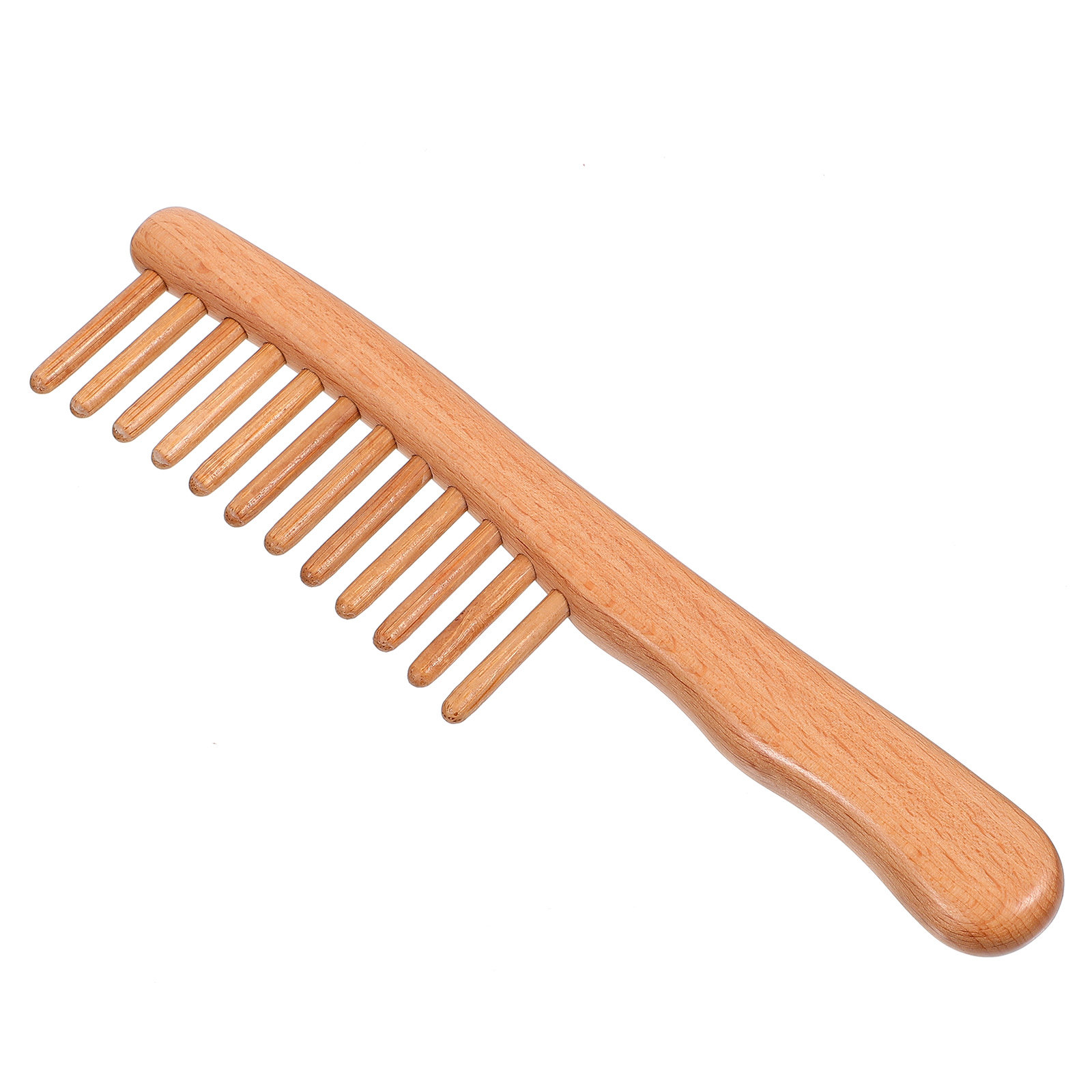 Hair Scalp Massager - 1Pcs 광택 처리된 천연 나무 마사지