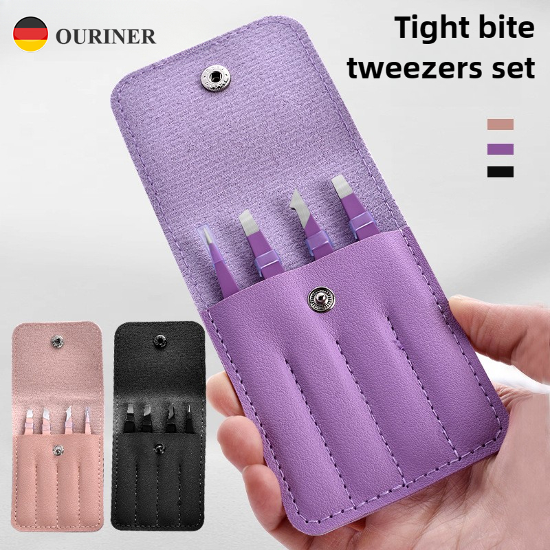 Beauty Makeup Remover - 고정밀 눈썹 족집게 4Pcs 헤어 뷰티