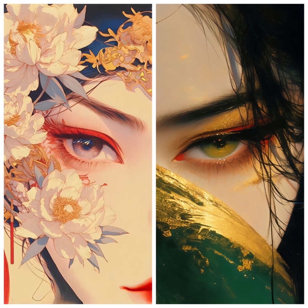 Beauty Makeup Wallpaper - 500/1000/1200/2000PCS 퍼즐 중국 스타일 뷰티 메이크업