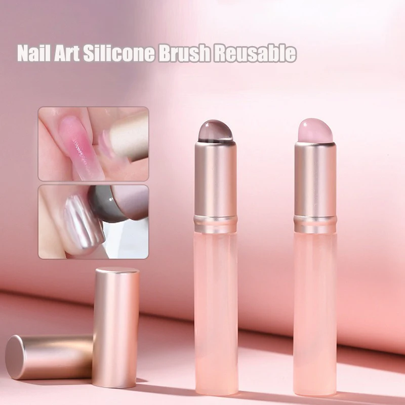 Lip Liner Pencil - 1Pcs 네일 아트 실리콘 애플리케이터 스틱