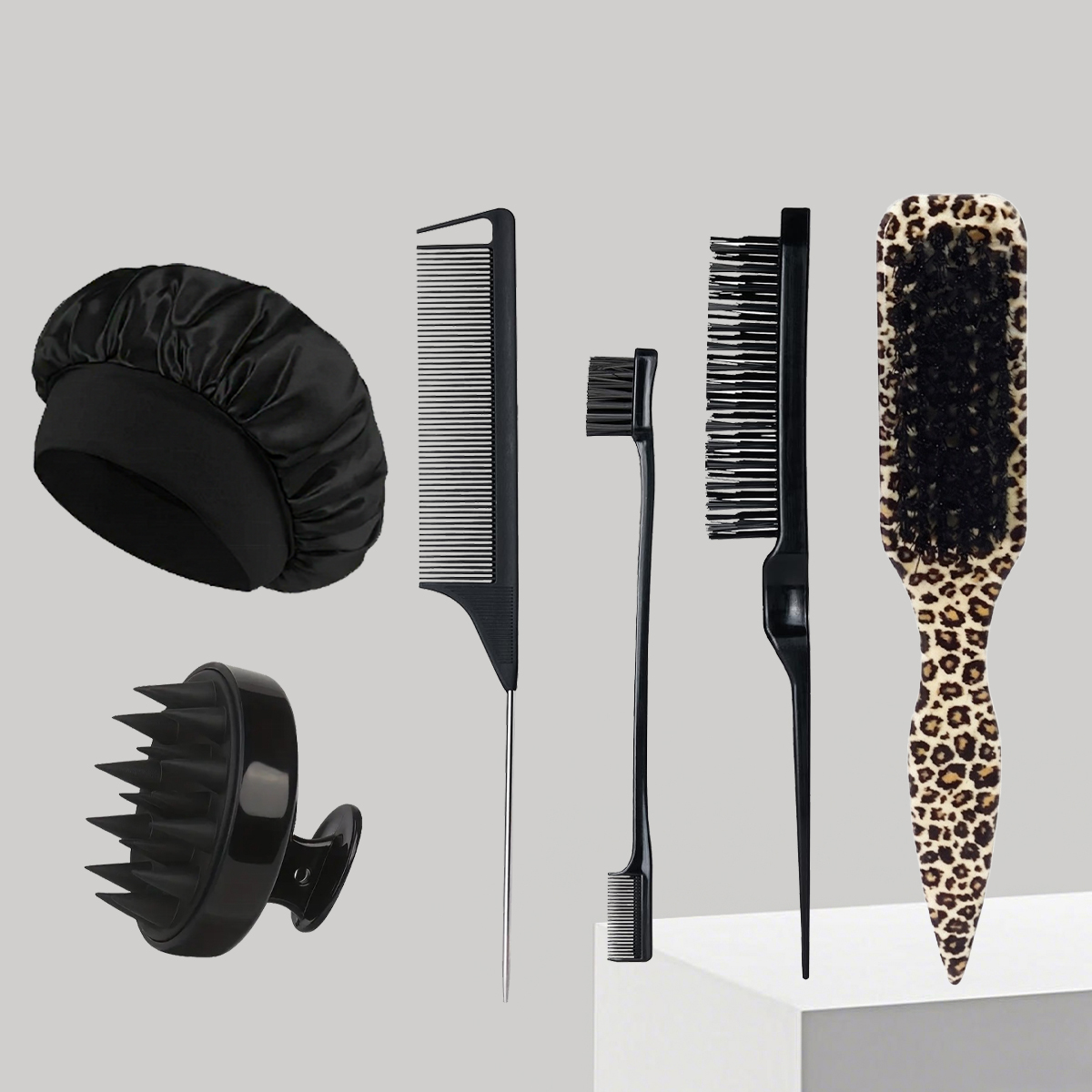 Hair Scalp Massager - 6종 헤어 스타일링 도구 세트 -