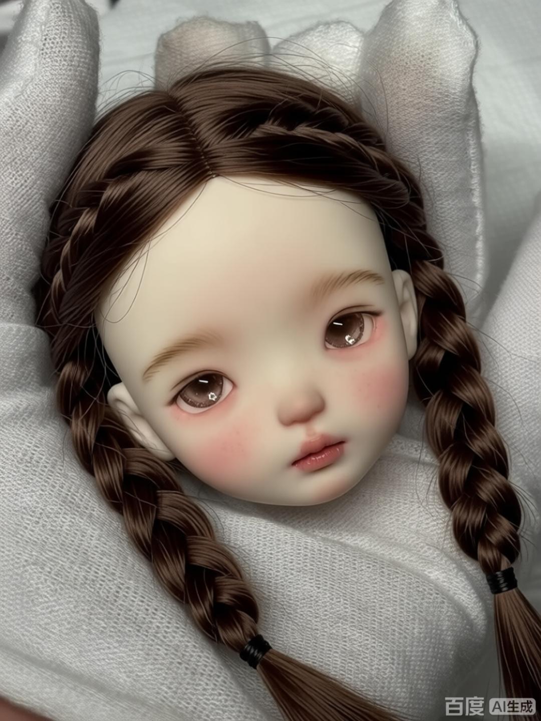 Beauty Makeup Girl - 1/6 스케일 SD BJD 인형 머리