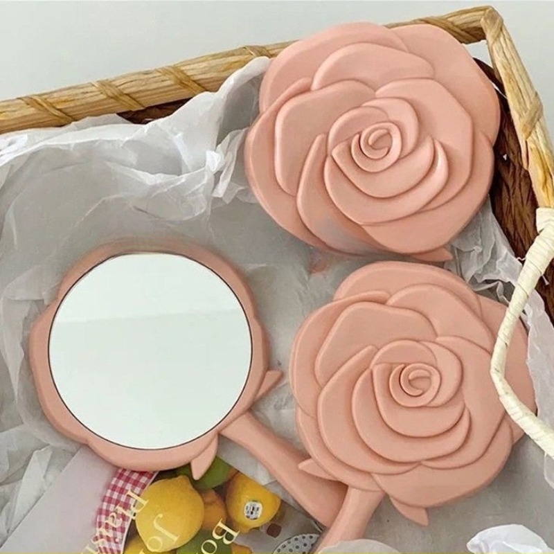 휴대용 여성용 장미 화장 거울 손 주머니 접이식 화장  - Beauty Rose Makeup 리뷰 및 가격