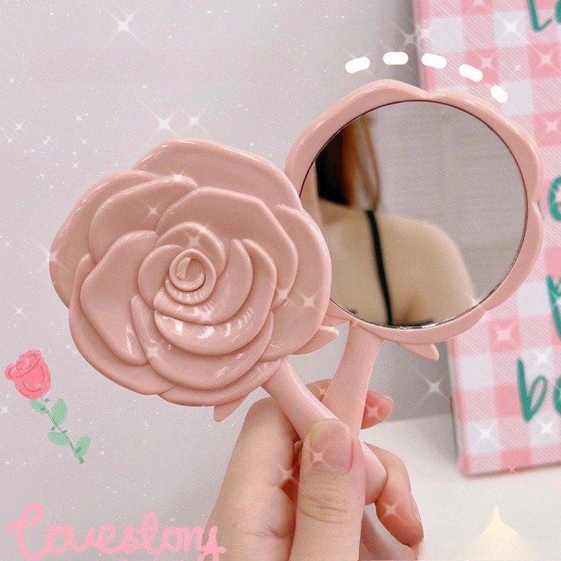 휴대용 여성용 장미 화장 거울 손 주머니 접이식 화장  - Beauty Rose Makeup 리뷰 및 가격