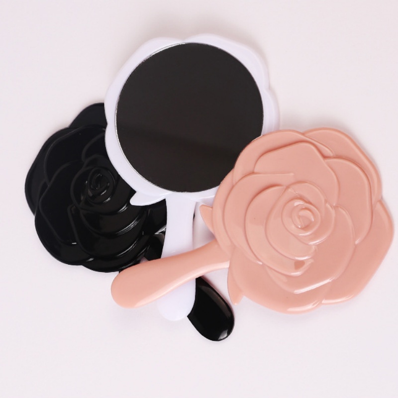 레트로 로즈 작은 거울 휴대용 포켓 손잡이 화장 거울  - Beauty Rose Makeup 리뷰 및 가격