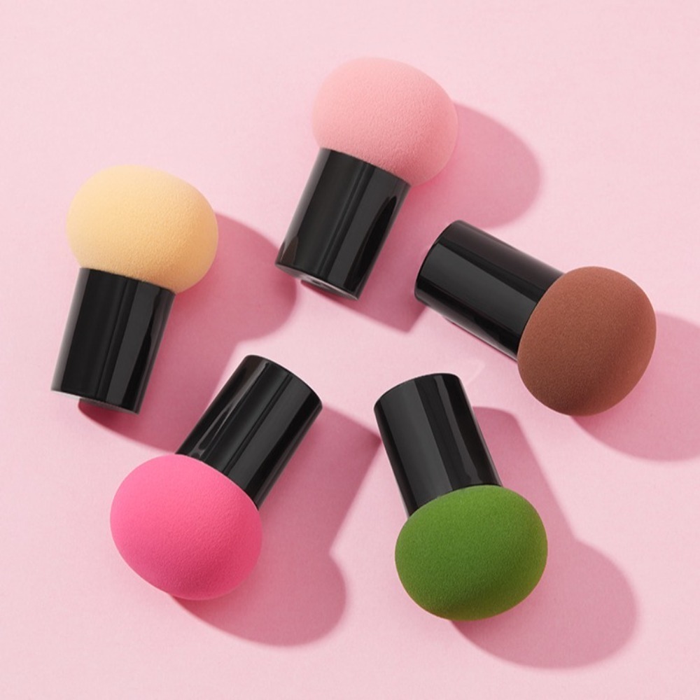 새로운 버섯 모양 메이크업 스펀지(보관함 포함) 건식  - Beauty Makeup Tools Use 리뷰 및 가격