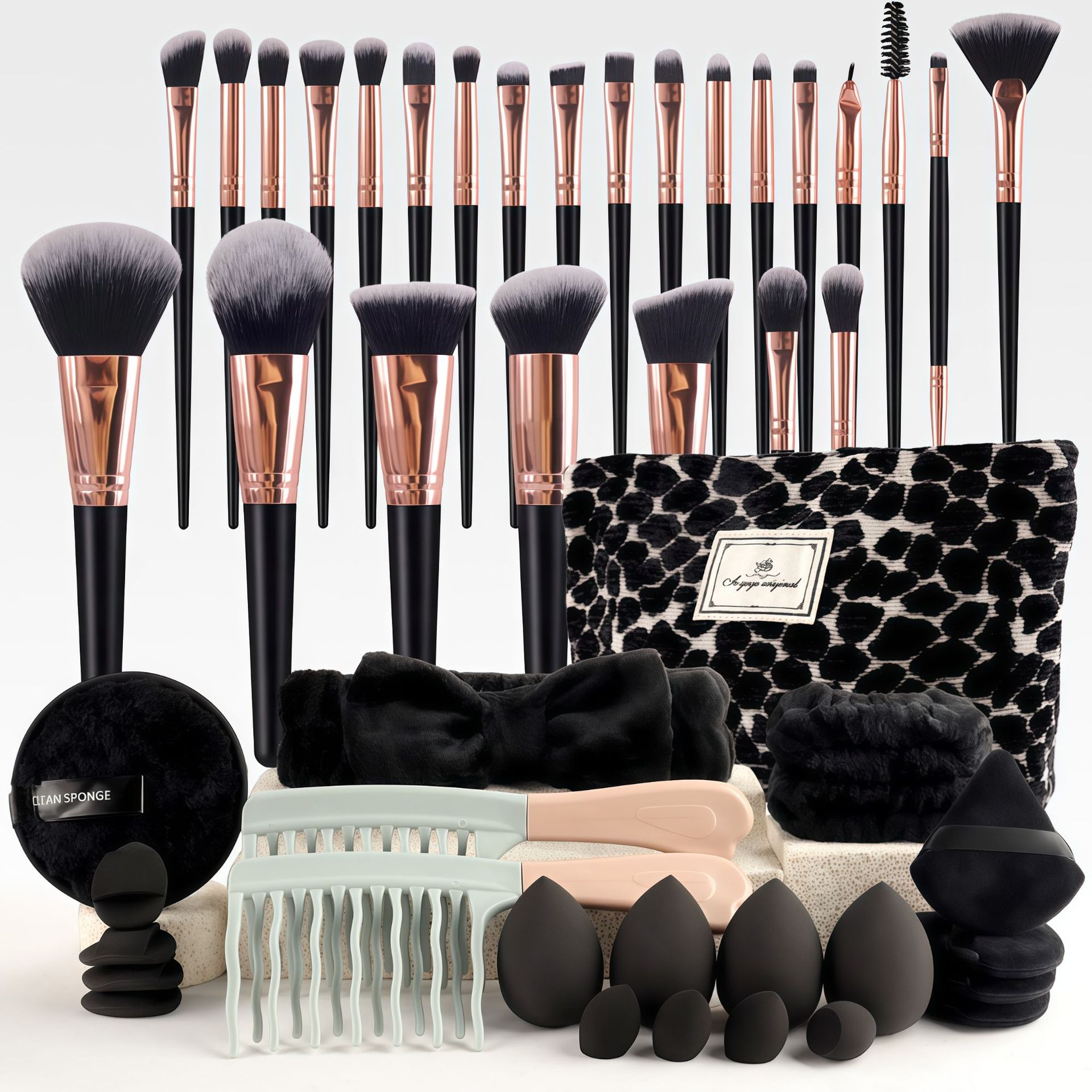 메이크업 브러쉬 세트 시크 향수 스타일 뷰티 도구 키트 - Beauty With Makeup 리뷰 및 가격