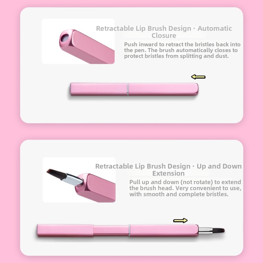 뷰티 도구 알루미늄 튜브 개폐식 립 브러쉬 립 라이너  - Beauty Makeup Pic 리뷰 및 가격