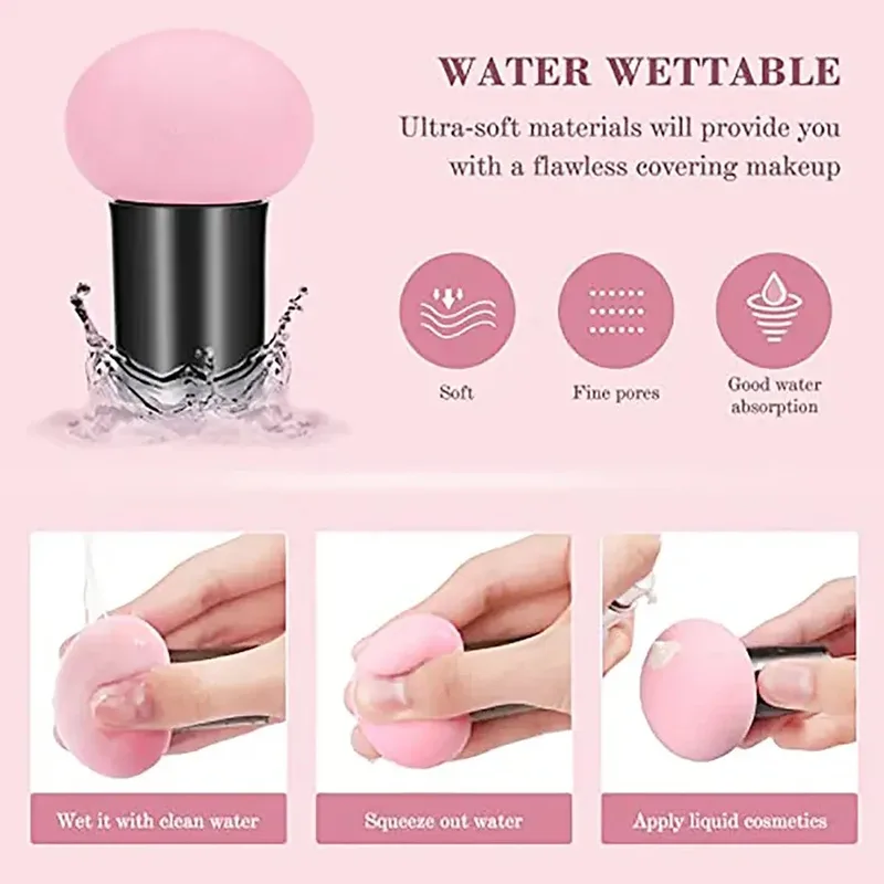 버섯 머리 메이크업 스폰지 드라이 습식 이중 용도 화장 - Beauty Makeup Tools Use 리뷰 및 가격