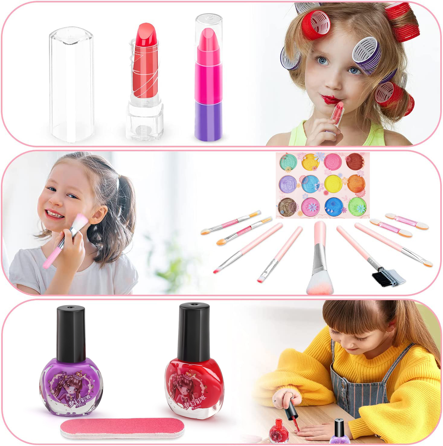 여아용 키즈 메이크업 장난감 키트, 세척 가능한 메이크 - Beauty Makeup Girl 리뷰 및 가격