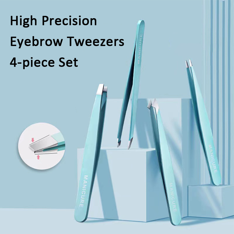 4 Pcs 다채로운 눈썹 족집게 머리 아름다움 좋은 머 - Beauty Makeup Remover 리뷰 및 가격