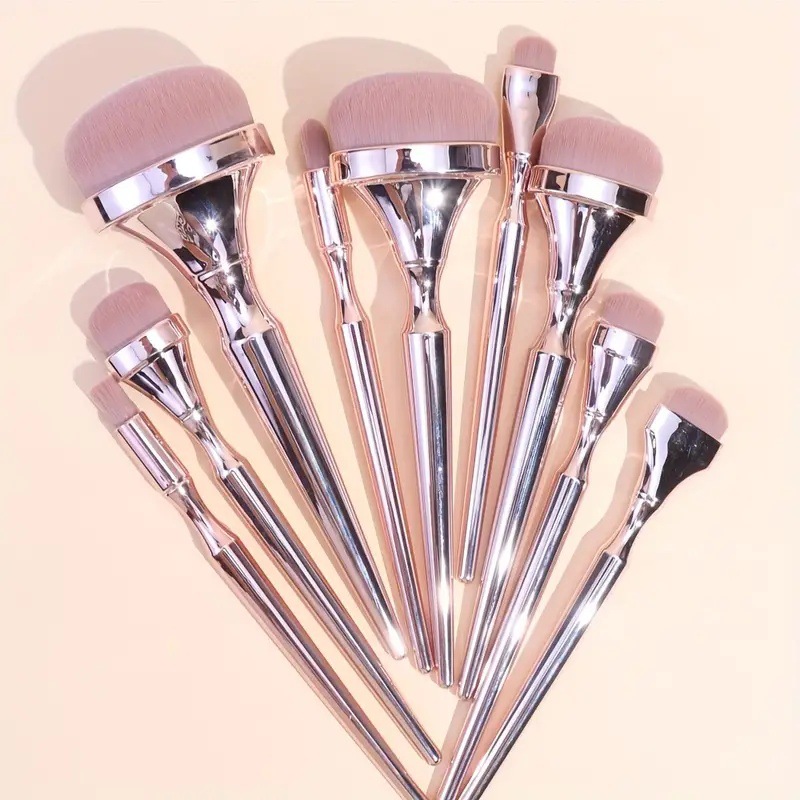9pcs 로즈 골드 메이크업 브러쉬 세트 아이 섀도우  - Beauty Rose Makeup 리뷰 및 가격