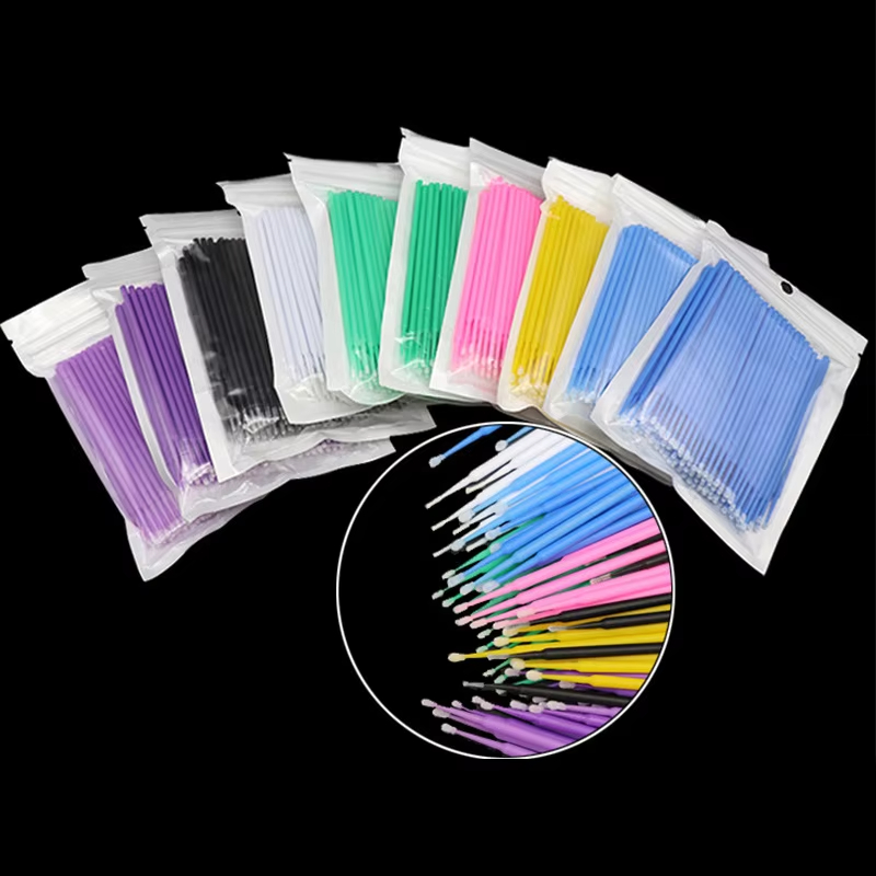100개 속눈썹 세척 브러쉬 속눈썹 연장용 마이크로 면 - Beauty Makeup Remover 리뷰 및 가격