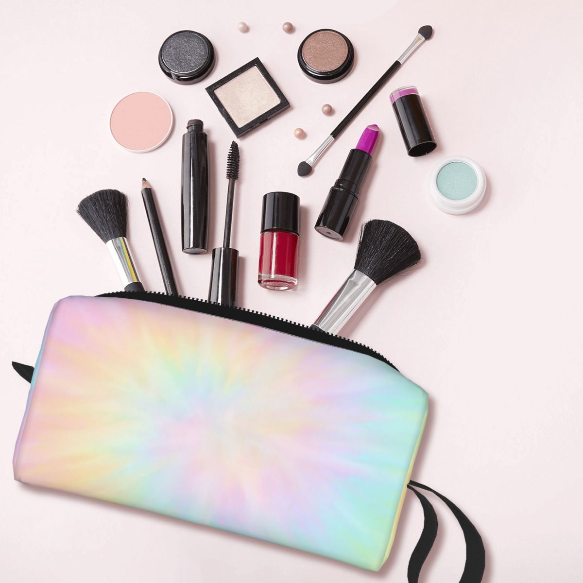 타이 다이 파스텔 벽지 무늬 메이크업 가방 화장품 정리 - Beauty Makeup Wallpaper 리뷰 및 가격