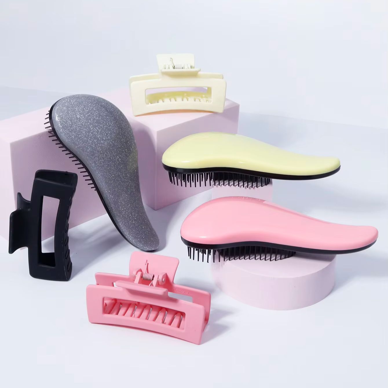 2개 세트 헤어 스타일링 도구, 미끄럼 방지 사각 톱니 - Hair Scalp Massager 리뷰 및 가격