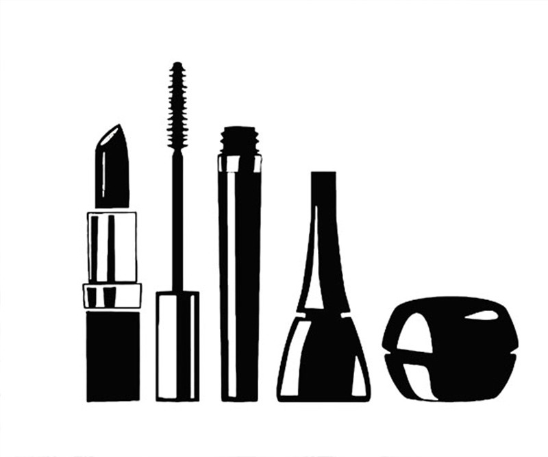 뷰티 살롱 화장품 벽 스티커 거실 아트 데칼 장식 메이 - Beauty Makeup Wallpaper 리뷰 및 가격