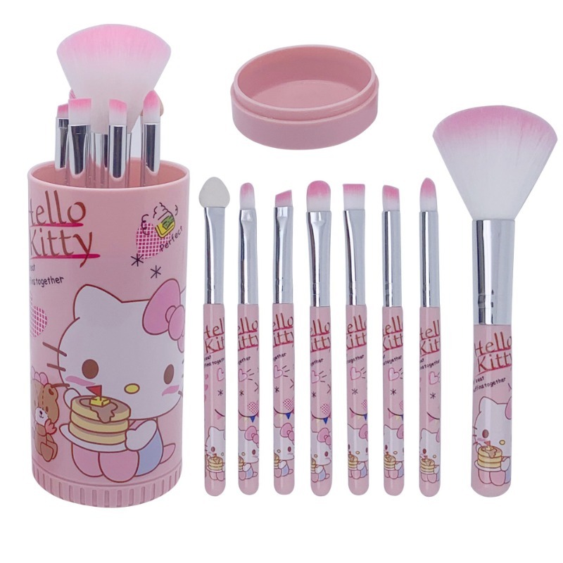 산리오 메이크업 브러쉬 애니메이션 헬로 키티 8종 세트 - Beauty Makeup Eyeshadow 리뷰 및 가격