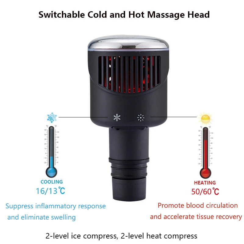 새로운 열-냉 근막 건 마사지 헤드 19mm 구경 범용 - Hair Scalp Massager 리뷰 및 가격