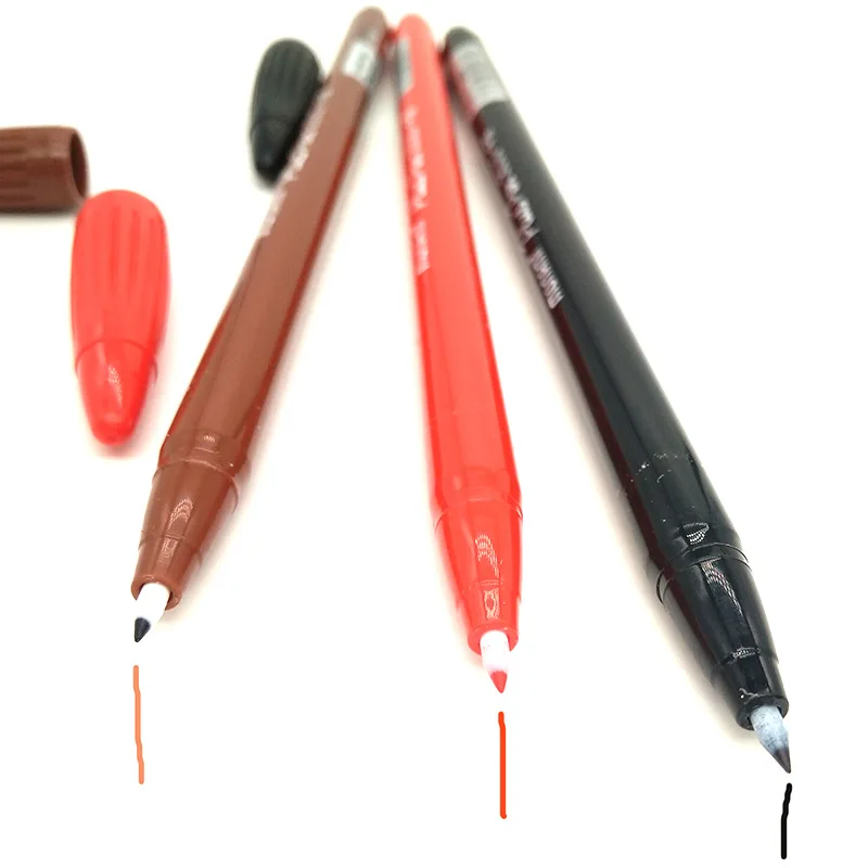2Pcs 방수 문신 연필 눈썹 립 라이너 블랙 브라운  - Lip Liner Pencil 리뷰 및 가격