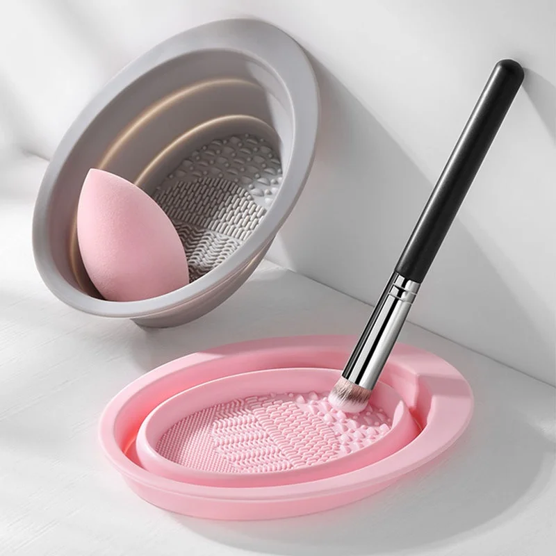 접이식 실리콘 메이크업 브러쉬 클리너 볼 화장품 세척  - Beauty Makeup Eyeshadow 리뷰 및 가격