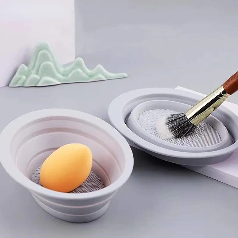 접이식 실리콘 메이크업 브러쉬 클리너 볼 화장품 세척  - Beauty Makeup Eyeshadow 리뷰 및 가격