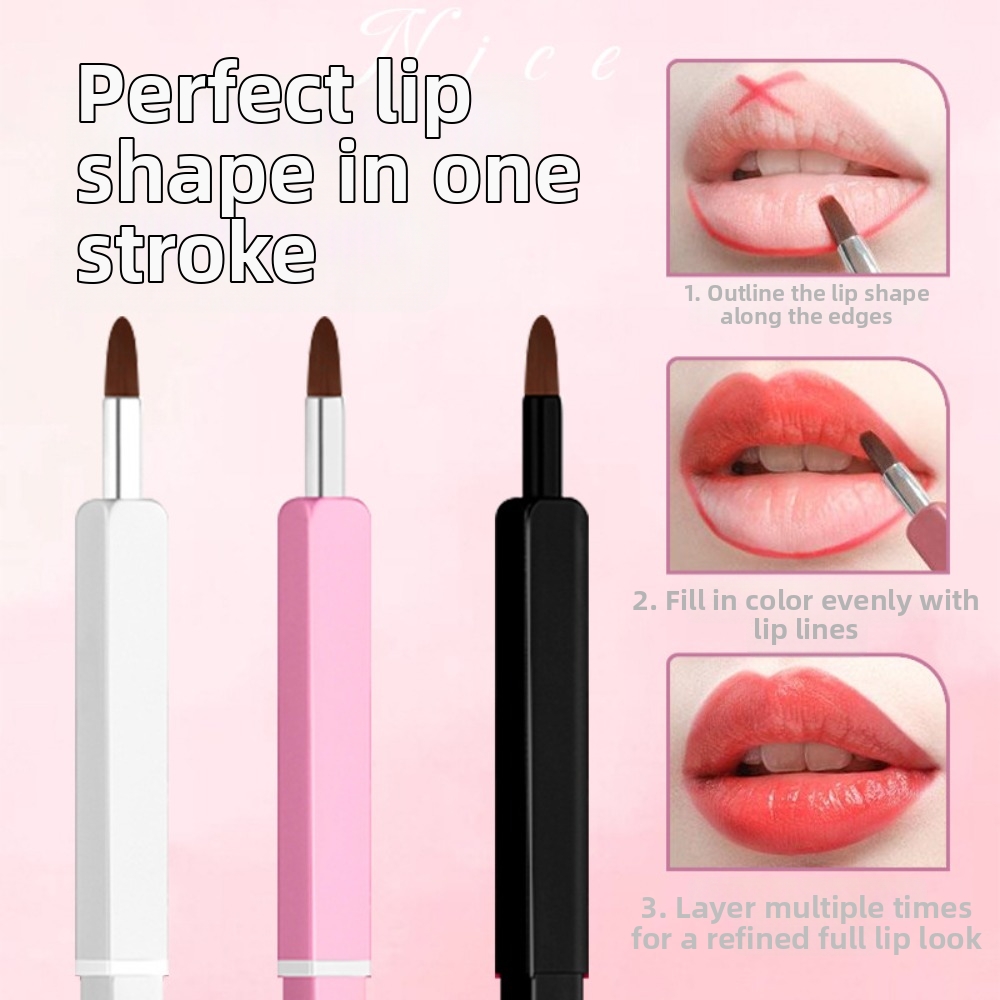 뷰티 도구 알루미늄 튜브 개폐식 립 브러쉬 립 라이너  - Beauty Makeup Pic 리뷰 및 가격