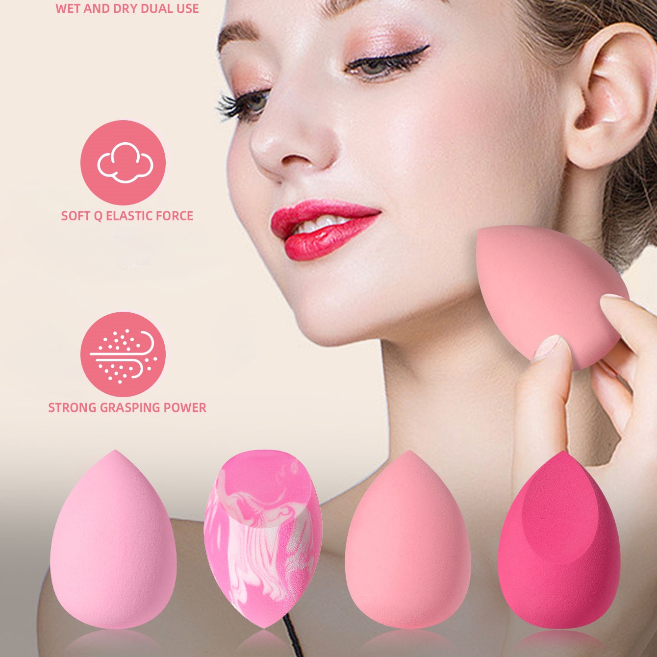 16개 핑크 메이크업 스펀지 & 파우더 퍼프 세트, 건 - Beauty Makeup Tools Use 리뷰 및 가격