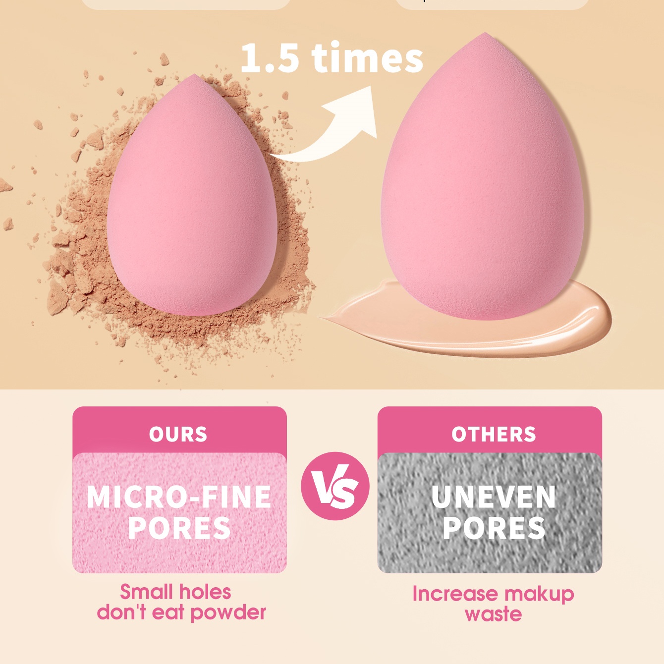 16개 핑크 메이크업 스펀지 & 파우더 퍼프 세트, 건 - Beauty Makeup Tools Use 리뷰 및 가격