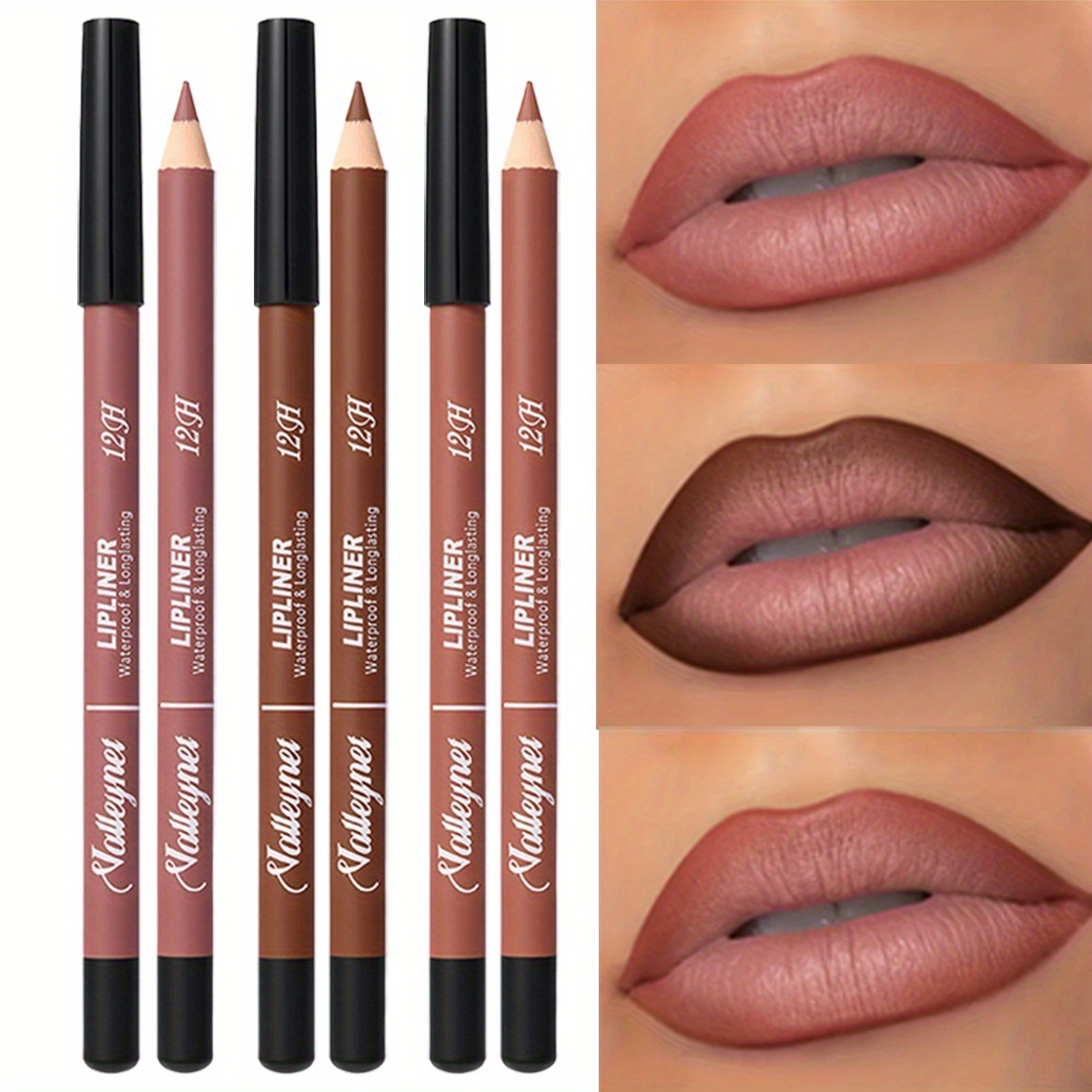 3가지 색상 매트 립 라이너 펜슬 방수 및 오래 지속되 - Lip Liner Pencil 리뷰 및 가격