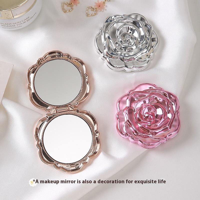 1PCS 휴대용 미니 거울 레트로 장미 꽃 작은 주머니 - Beauty Rose Makeup 리뷰 및 가격