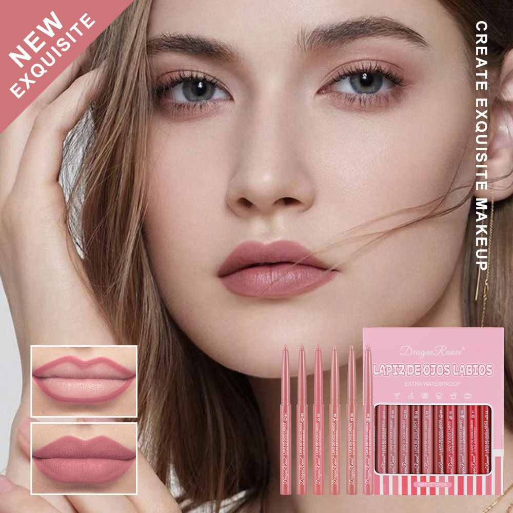 12가지 색상의 립 라이너 펜슬 케이스는 입술 전체 모 - Lip Liner Pencil 리뷰 및 가격