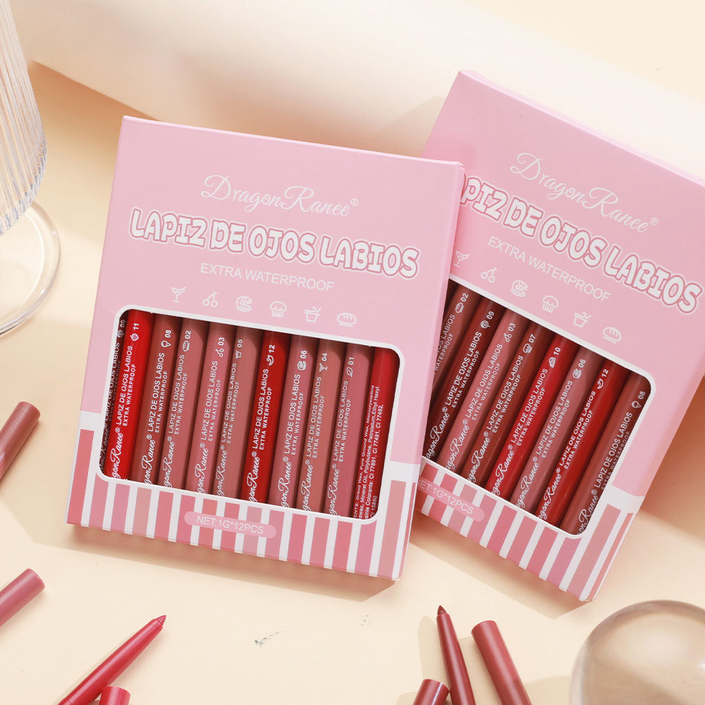 12가지 색상의 립 라이너 펜슬 케이스는 입술 전체 모 - Lip Liner Pencil 리뷰 및 가격