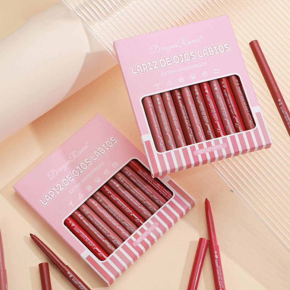 12가지 색상의 립 라이너 펜슬 케이스는 입술 전체 모 - Lip Liner Pencil 리뷰 및 가격