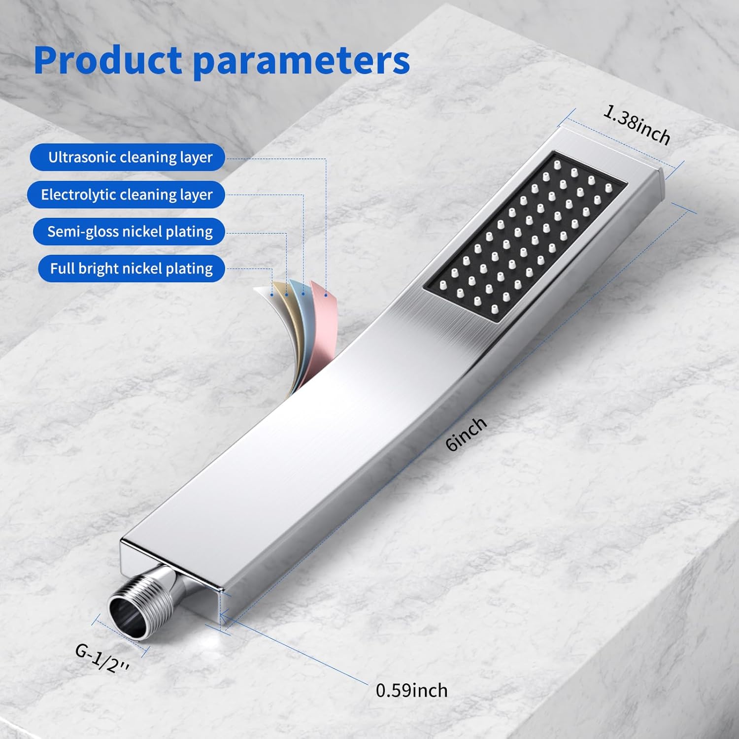 고품질 화장실 샤워 헤드 조절 가능 고압 절수 샤워 헤 - Hair Scalp Massager 리뷰 및 가격