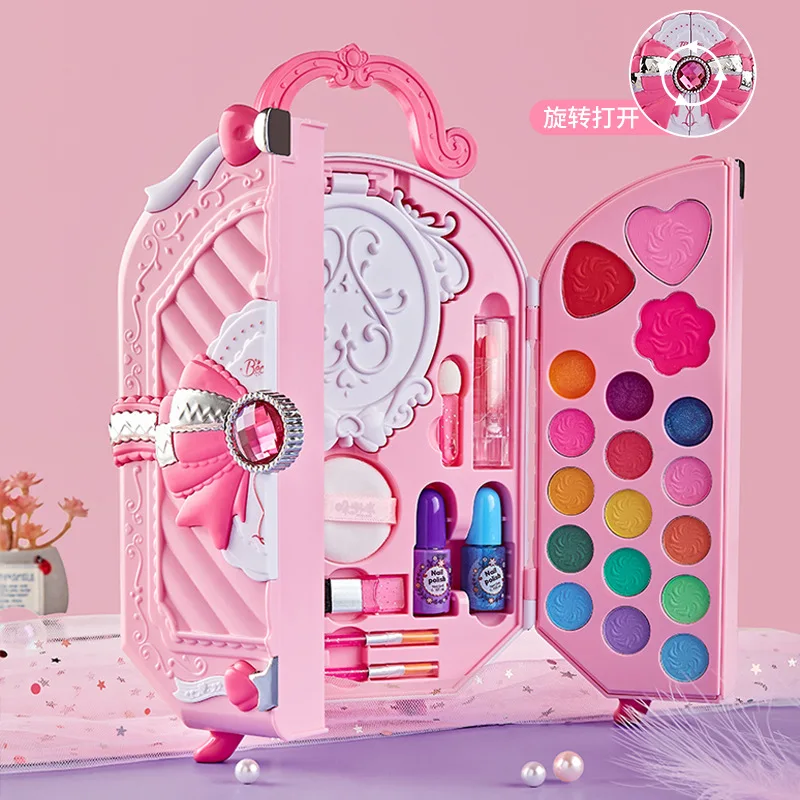 소녀를위한 안전한 화장품 장난감 공주 화장품 아이 섀도 - Beauty Makeup Eyeshadow 리뷰 및 가격